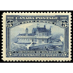 canada stamp 99 champlain s habitation 5 1908 m vfnh 021