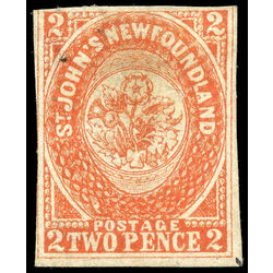 newfoundland stamp 11 1860 second pence issue 2d 1860 u f 009