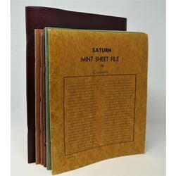 8 used mint sheet file albums