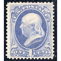 us stamp postage issues 156 franklin ultramarine 1 1873
