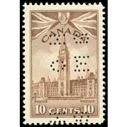 canada stamp o official o257 parliament buildings 10 1942