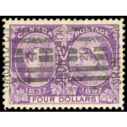 canada stamp 64 queen victoria diamond jubilee 4 1897 U VF 025
