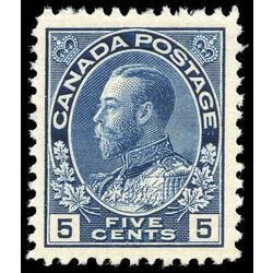 canada stamp 111 king george v 5 1914 m vfnh 015