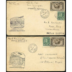 3 canada first flight covers