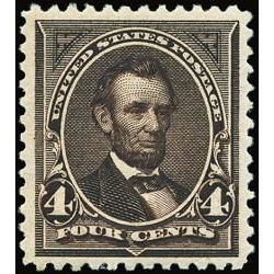 us stamp postage issues 254 lincoln 4 1894