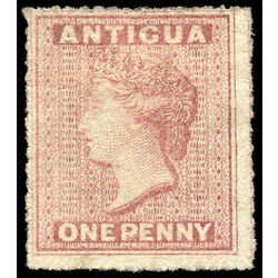 antigua stamp 2c queen victoria 1p 1863 m ng 002