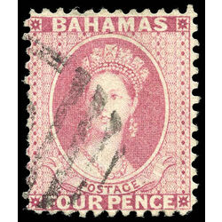 bahamas stamp 25 queen victoria 4p 1898