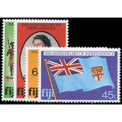 fiji stamp 434 7 10th anniversary of independence 1980