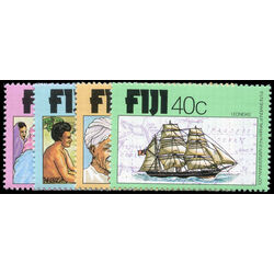 fiji stamp 401 4 arrival of indians as indentured laborers 1979