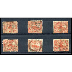 6 canada four ring numeral cancels