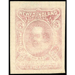 newfoundland stamp 92a lord bacon 6 1910 m vf proof 007