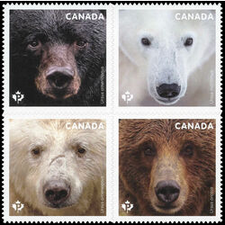 canada stamp 3191 4 bears 2019