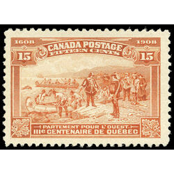 canada stamp 102 champlain s departure 15 1908 m vfnh 021
