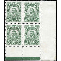 newfoundland stamp 87 king james i 1 1910 pb blank 004