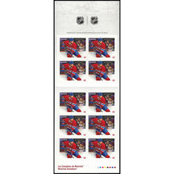 canada stamp bk booklets bk549 montreal canadiens 2013