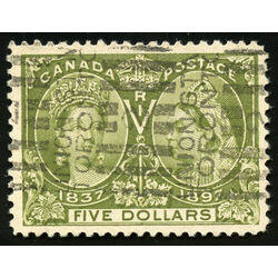 canada stamp 65 queen victoria diamond jubilee 5 1897 U VF 024