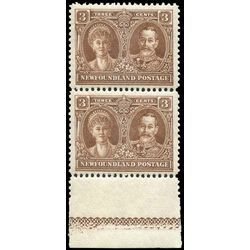 newfoundland stamp 147 king george v queen mary 3 1928 m vfnh lath 001