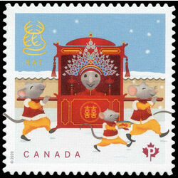 canada stamp 3231 rat 2020