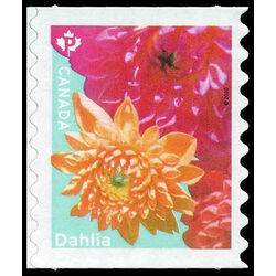 canada stamp 3236 dahlia yellow pink flowers 2020
