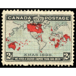 canada stamp 86 imperial penny postage christmas 2 1898 M VF 003