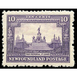 newfoundland stamp 169 war memorial 10 1929 m vf 001
