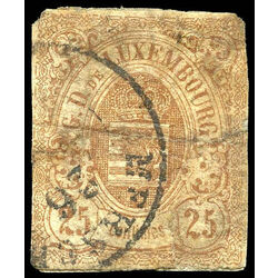 luxembourg stamp 9 coat of arms 25 1859 u dft 001