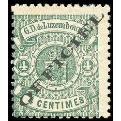 luxembourg stamp o13 coat of arms 4 1875