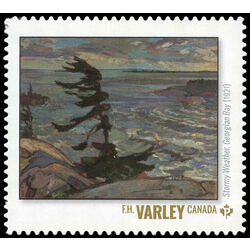 canada stamp 3243gi stormy weather georgian bay f h varley 2020