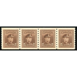canada stamp 264strip king george vi 1942