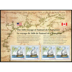 canada stamp 2156 champlain surveys the east coast 2 2006 M VFNH 001