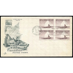 canada stamp 351 inuk and kayak 10 1955 fdc 004