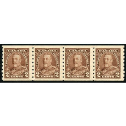 canada stamp 229 strip king george v 1935