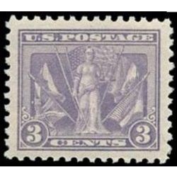 us stamp postage issues 537 victory and flags 3 1919