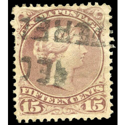 canada stamp 29b queen victoria 15 1868 u vf 006