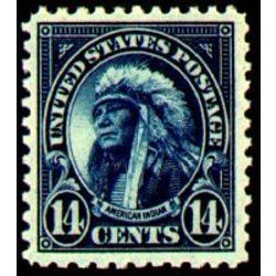 us stamp postage issues 565 american indian 14 1922