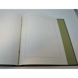 2 davo binders with slipcases and blank pages