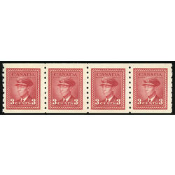 canada stamp 265strip king george vi 1942