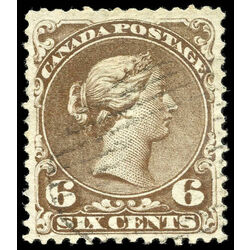 canada stamp 27 queen victoria 6 1868 u vf 016