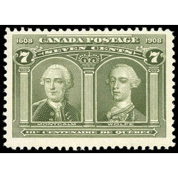 canada stamp 100 montcalm wolfe 7 1908 m f vfnh 016