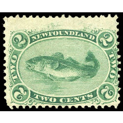 newfoundland stamp 24a codfish 2 1866 m fog 007