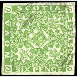 nova scotia stamp 4 pence issue 6d 1851 u xf 012