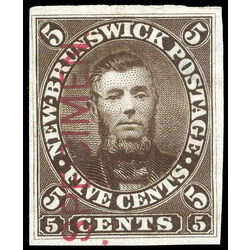 new brunswick stamp 5piv charles connell 5 1860