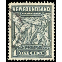 newfoundland stamp 253 codfish 1 1942 u vf 002