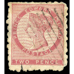 prince edward island stamp 1a queen victoria 2d 1861 u vg 003