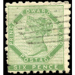 prince edward island stamp 3 queen victoria 6d 1861 u vg 009