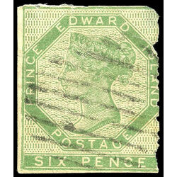 prince edward island stamp 3 queen victoria 6d 1861 u fil 014