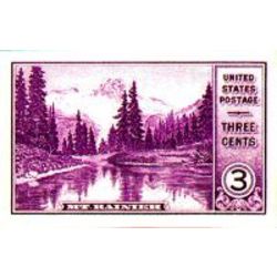 us stamp postage issues 758 mt rainier no gum 3 1935