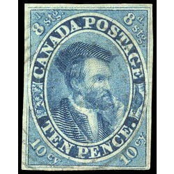 canada stamp 7 jacques cartier 10d 1855 u vf 021