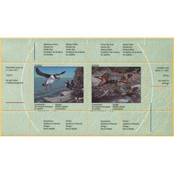 quebec wildlife habitat conservation stamp qw13 atlantic puffin by clodin roy and wood turtle by patricia pepin 2000