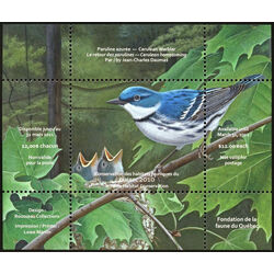 quebec wildlife habitat conservation stamp qw23 cerulean warbler 12 2010